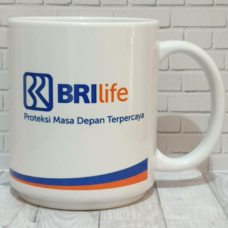 GMM-06 / Souvenir Mug Custom Promosi Mug Import Super White SQ One