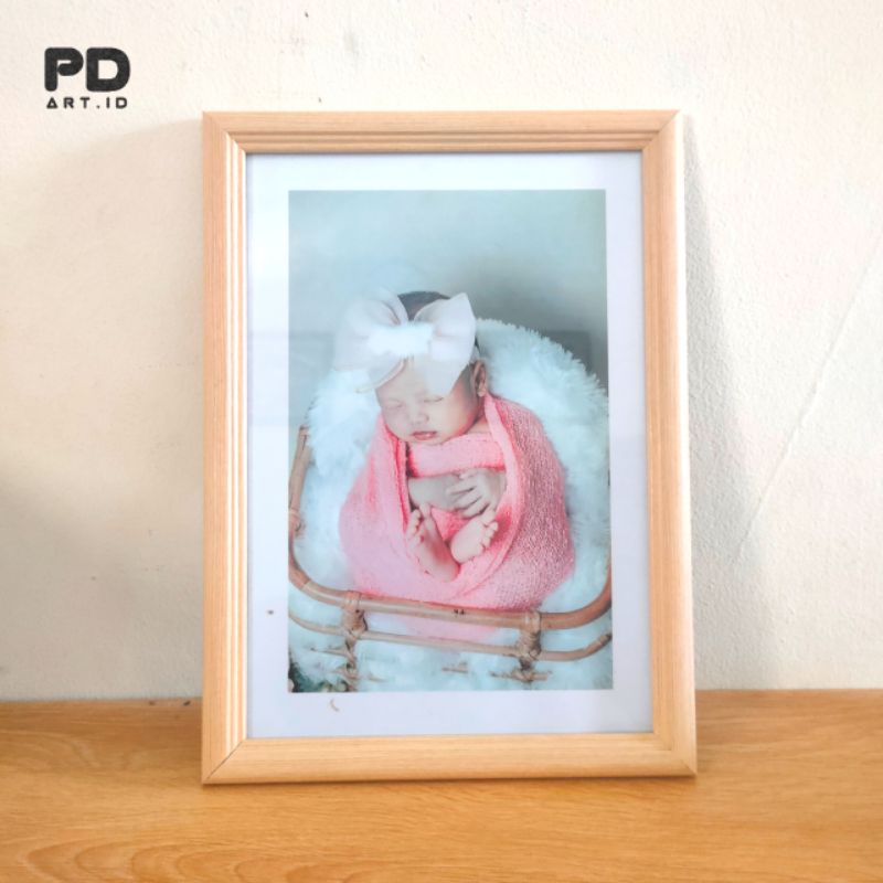 Bingkai Frame Foto 10R / 20x25 Motif Kayu Jati Belanda