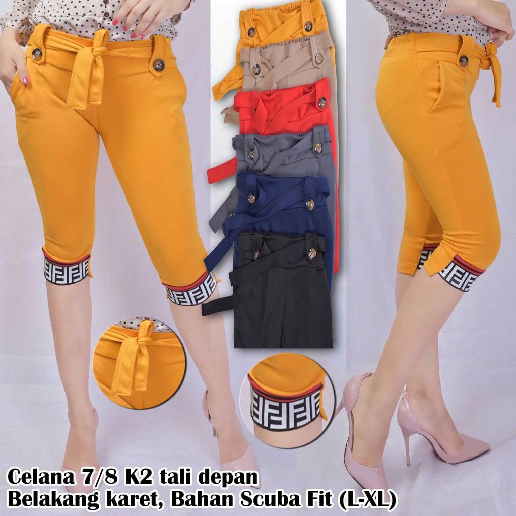 FWG - PANTS FANDIES SCUBA IMPORT / CELANA WANITA / CELANA 3PER4 WANITA