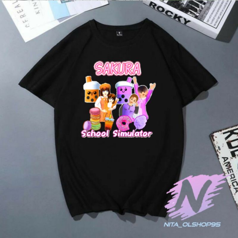 kaos anak Boba sakura school simulator baju boba