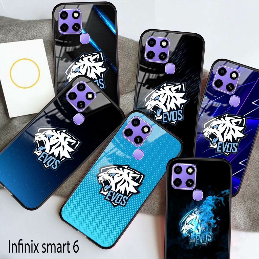 [M14] New Case Glass INFINIX SMART 6 - Case hp - Casing hp - Kesing Kilau- Kesing handphone - Case h