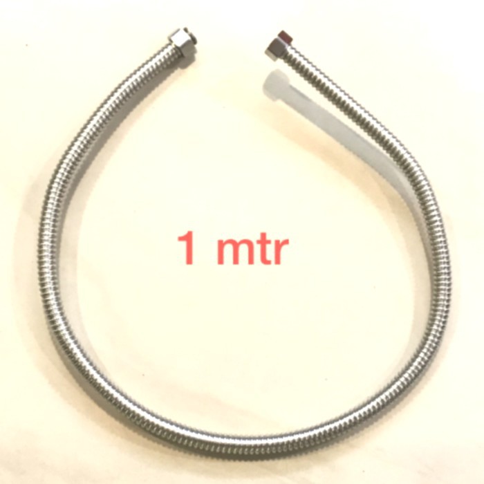 selang flexible kaku 1 meter.flexible air panas 1m untuk water heater