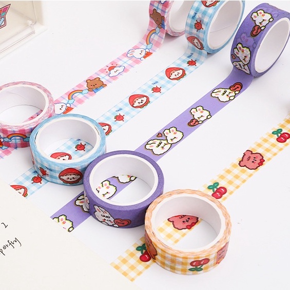 Washi Tape Aesthetic Washi Tape Cute Scrapbook Buku Diary Journal