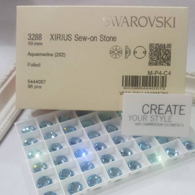 Xirius Sew -on Stone 10mm Aquamarine