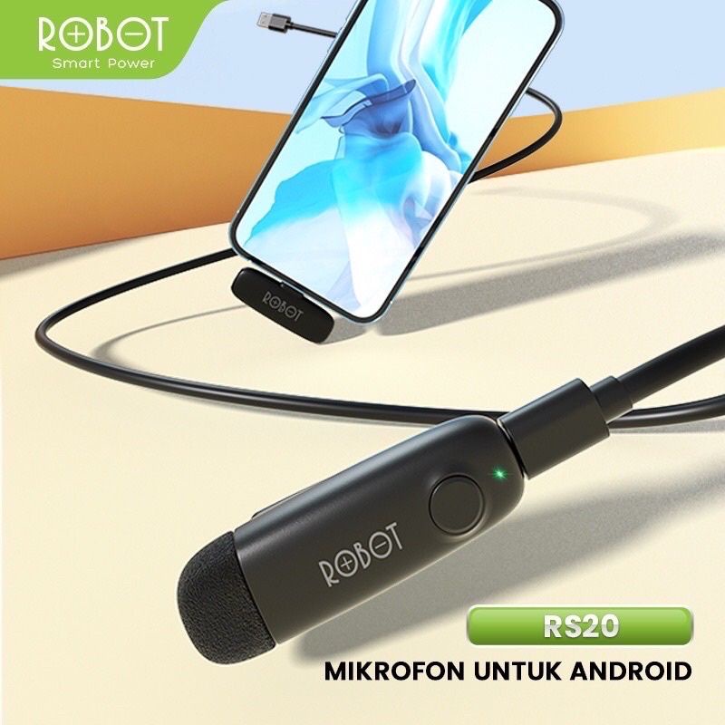 ROBOT Microphone Wireless RS20 RS 20 Mikrofon Connector Wireless - Garansi Original