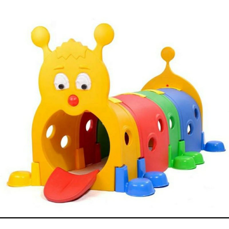 Mainan Terowongan Anak Caterpillar Tunnel Terowongan Anak Happy Play
