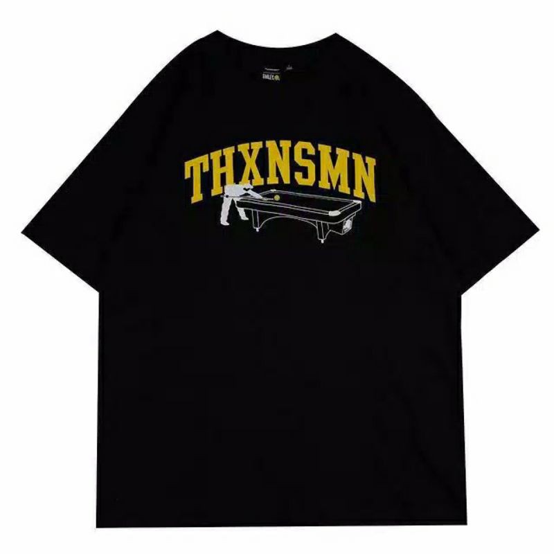 Tshirt Kaos thanksinsomnia original SMILEY BILLIARD black