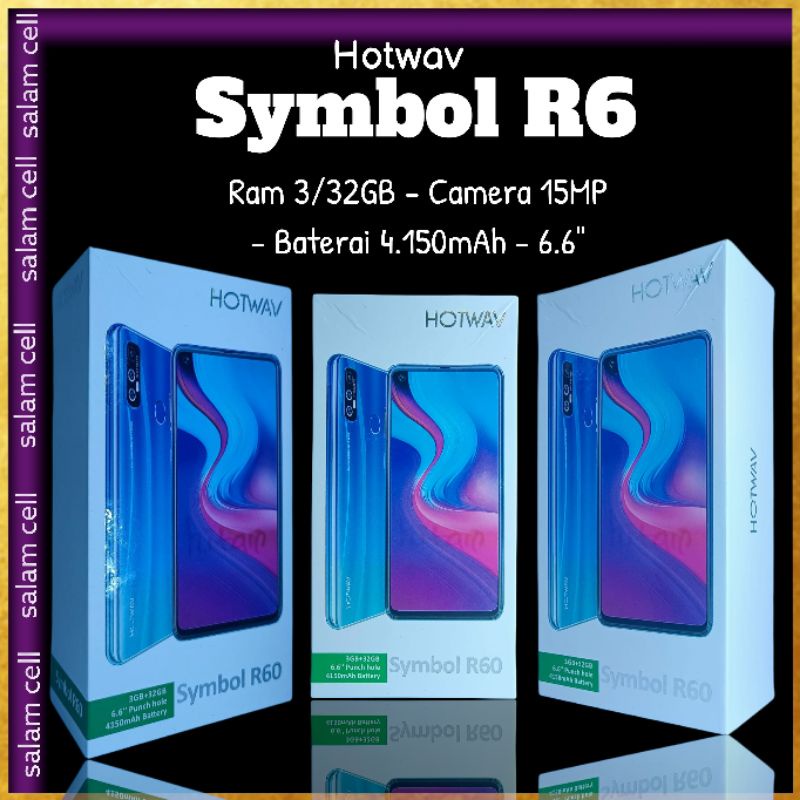 HOTWAV Symbol R60 Punch Hole Full Display / 3GB/32GB / Face ID Android Murah Bergaransi