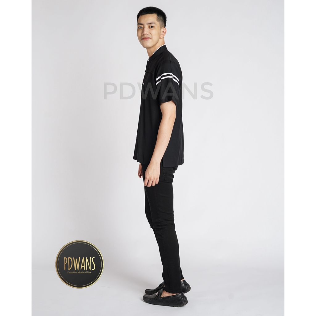 PDWANS BAJU KOKO Premium Baju Koko Casual Lengan Pendek Kemko STR01