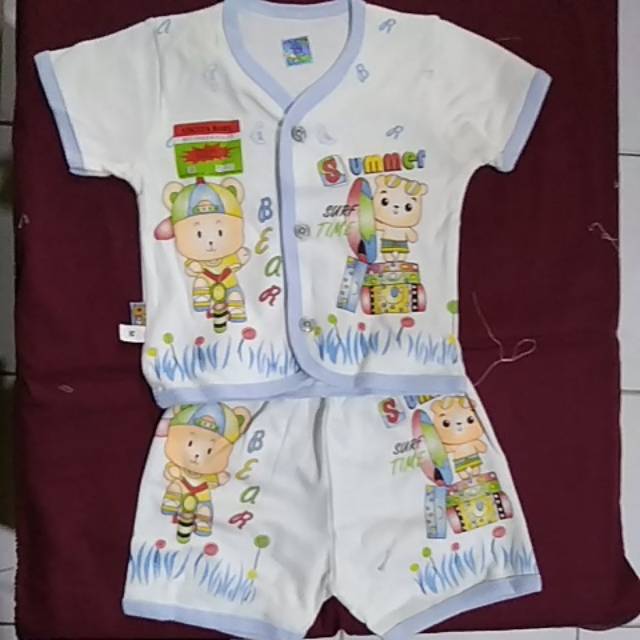 Setelan pendek bayi 3-8m 100%katun