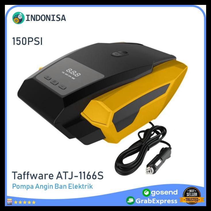 DISKON Taffware Inflator Pompa Angin Ban Mobil Elektrik 150PSI - ATJ-1166S