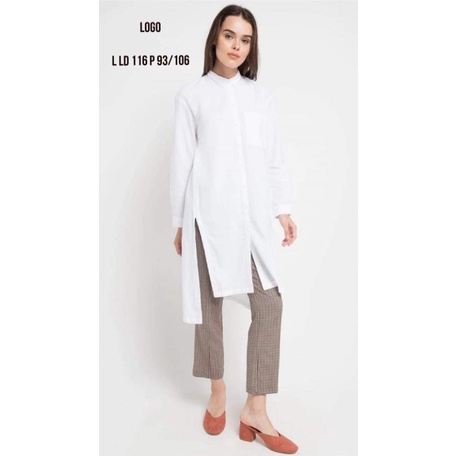 Kemeja Blus Tunik Logo Jeans