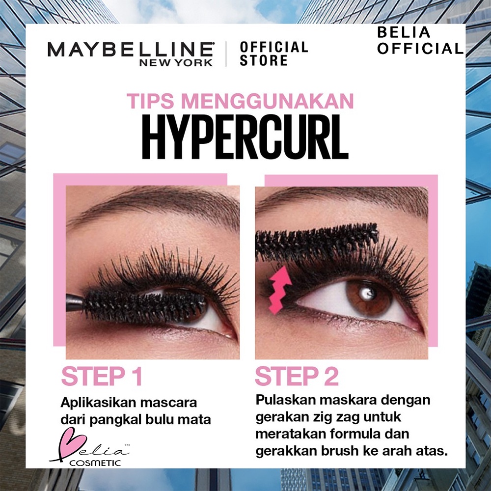 ❤ BELIA ❤ Maybelline Hypercurl Volum Express Waterproof ( Original 100% Hyper Curl mascara )