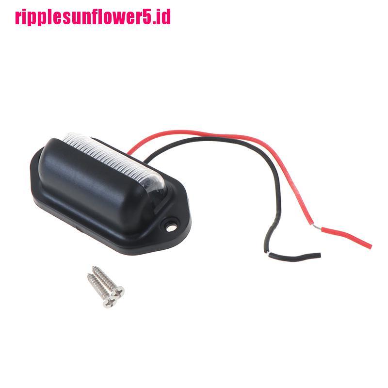 1 Pc Lampu Plat Nomor Kendaraan Tipe 6 LED 12V Tahan Air Untuk Mobil Truk Trailer