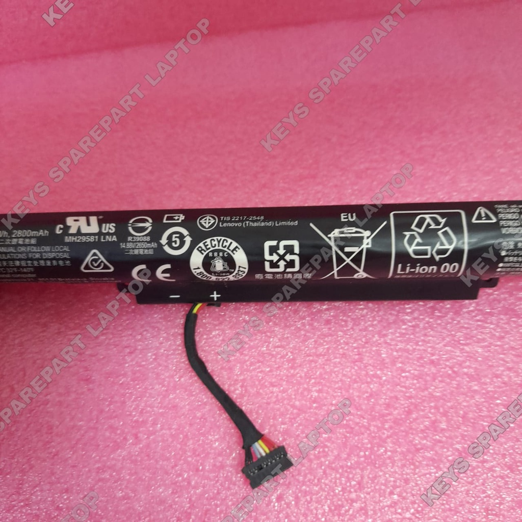 Battery Baterai batre laptop Lenovo Erazer z51-70 Lenovo V4000 Y50C Ideapad 500-14isk 500-14acz L14L4A01 L14S4A01 L14L4E01 4ICR19/66 V4000-ISE