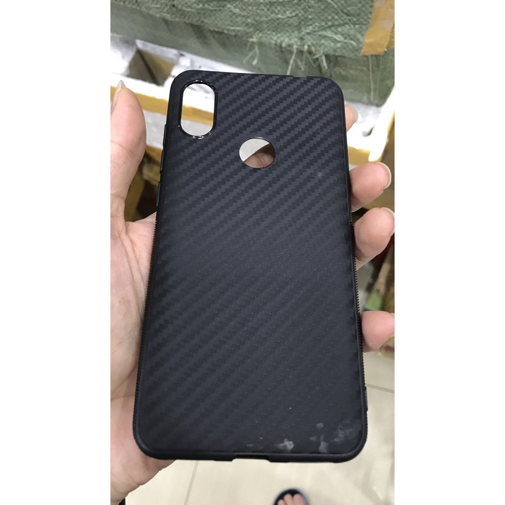 Slim case carbon anti panas black for redmi note 6 pro