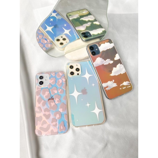CASE IPHONE 13PROMAX 13PRO 13 12 PRO 12PROMAX 12MINI 11PRO 11PROMAX 11 XR XS XSMAX 7PLUS 7 8PLUS 8 WILDFLOWER HOLOGRAM (LENGKAP IPHONE 6 - 13promax)