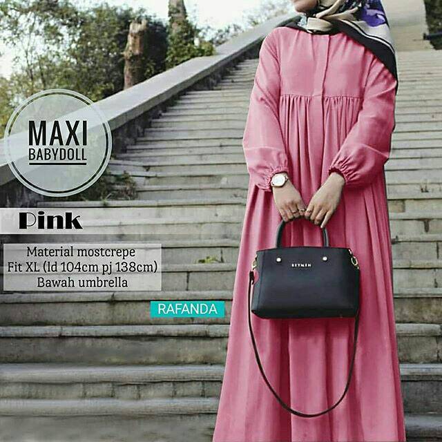 Maxi Babydoll, DRESS MUSLIM, baju wanita, baju gamis, dress, gamis, Baju gamis, fashion wanita