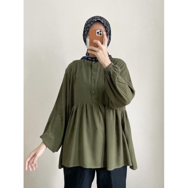 RANIA TOP BLOUSE CRINKLE//SHIRT CRINKLE