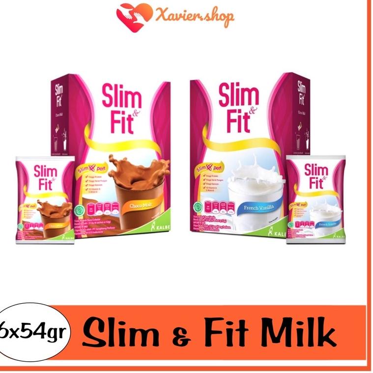 

[KODE R8J] Susu Slim & Fit Milk 6x52gr Vanila atau Coklat / susu slimfit / slim n fit / slimfit
