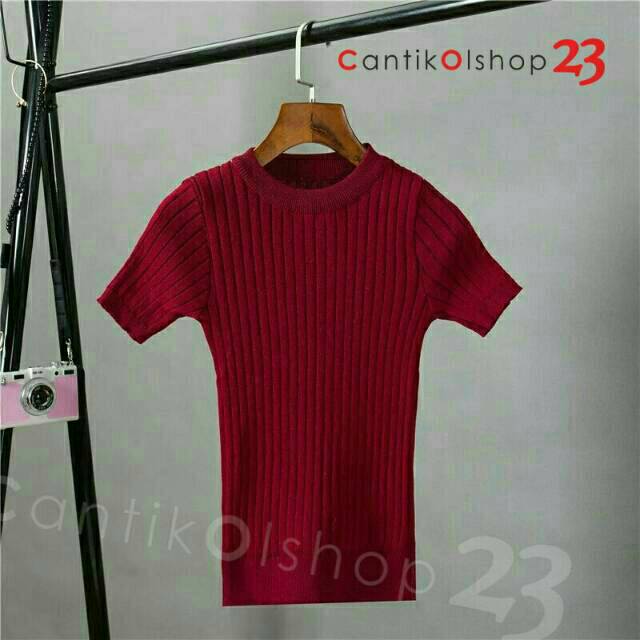 CS025 Sweater Rajut Wanita Top Line