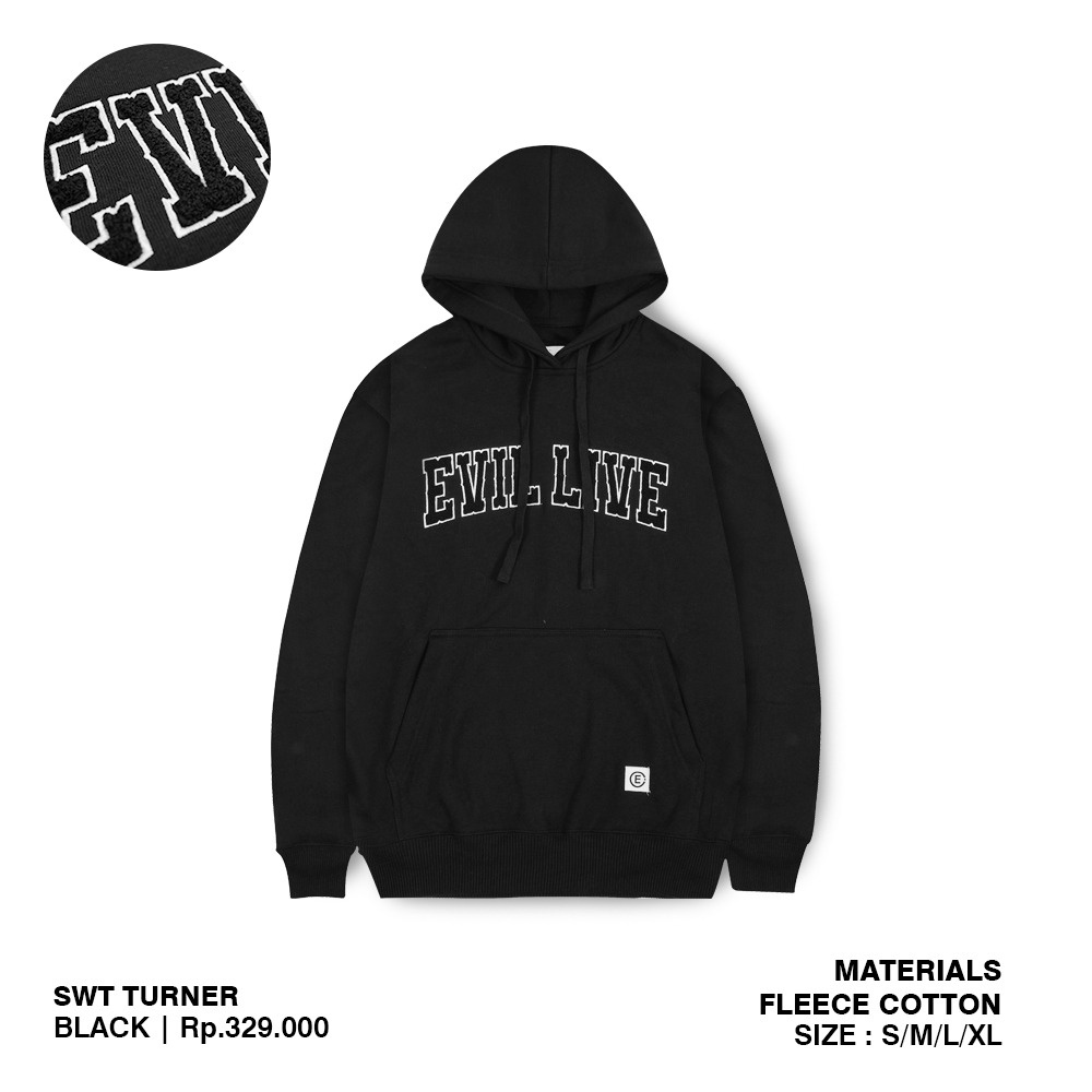 EVIL HOODIE - Turner Black