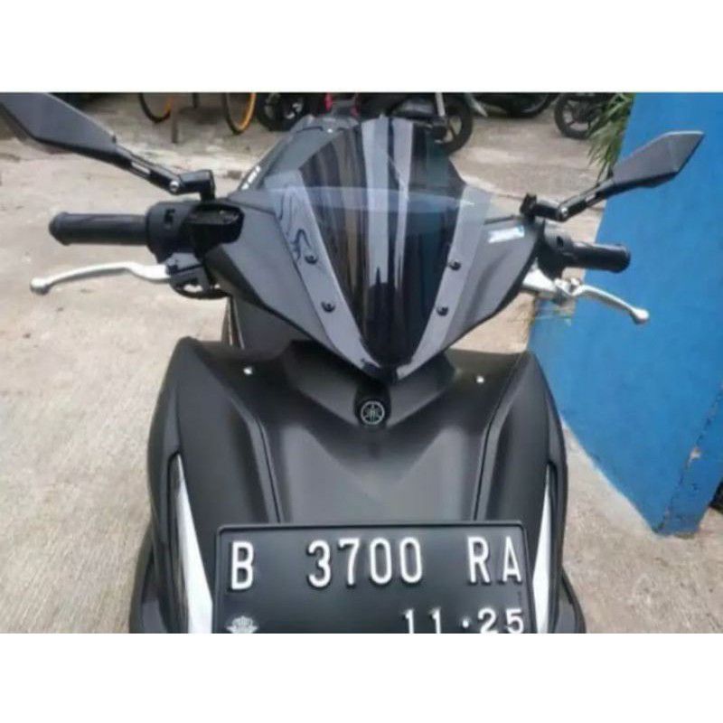 WINDSHIELD NEW AEROX JENONG TINGGI 25CM