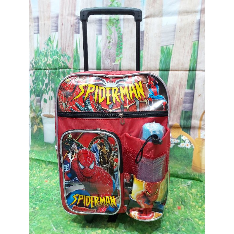 MARISA/Tas Troli anak Laki-laki Tas dorong anak laki laki tas Roda anak karakter Sd tk Tas anak roda
