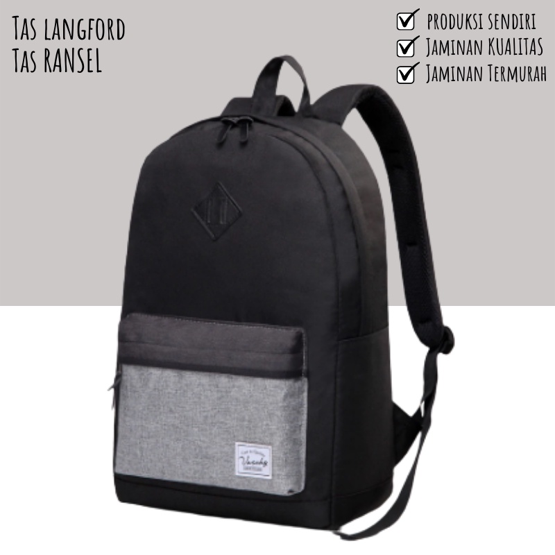 Tas Ransel - Tas Backpack Punggung Sekolah Multifungsi Stylish Kekinian Murah Cewek Cowok 001