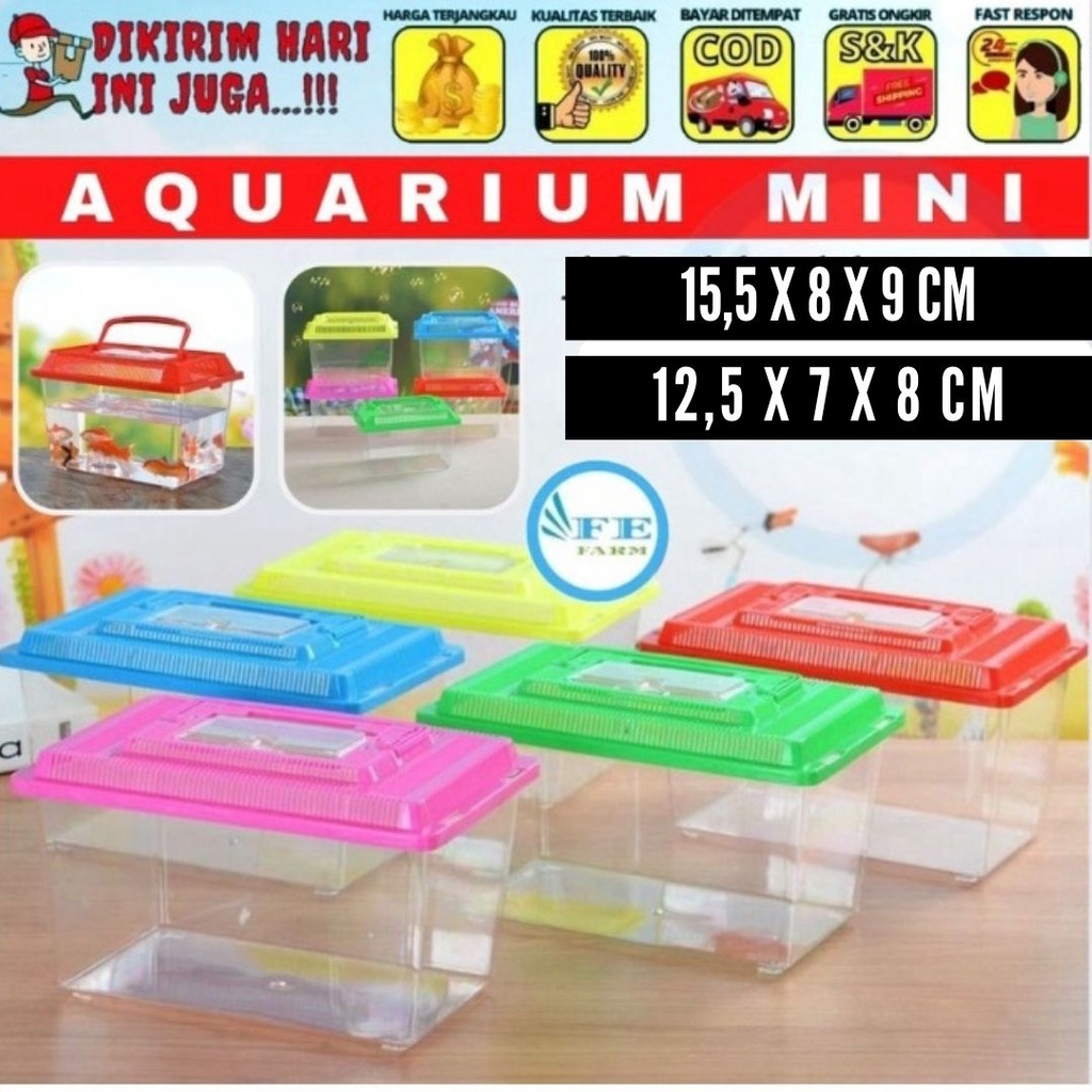 Kandang Hamster Aquarium Kura Kura Reptile Ikan Cupang Ikan Hias dan Guppy FEFARM