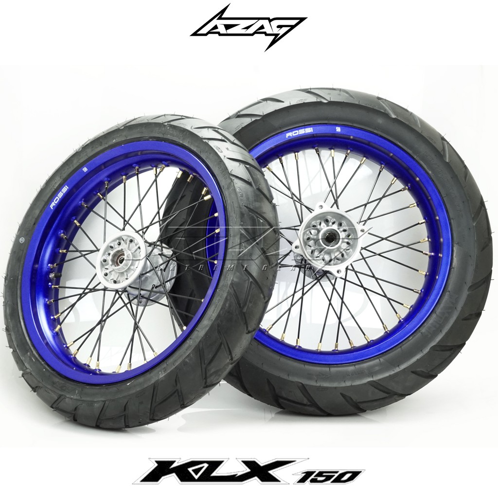 Ban Set Supermoto KLX Dtacker Tromol Original Ban Semi Enduro