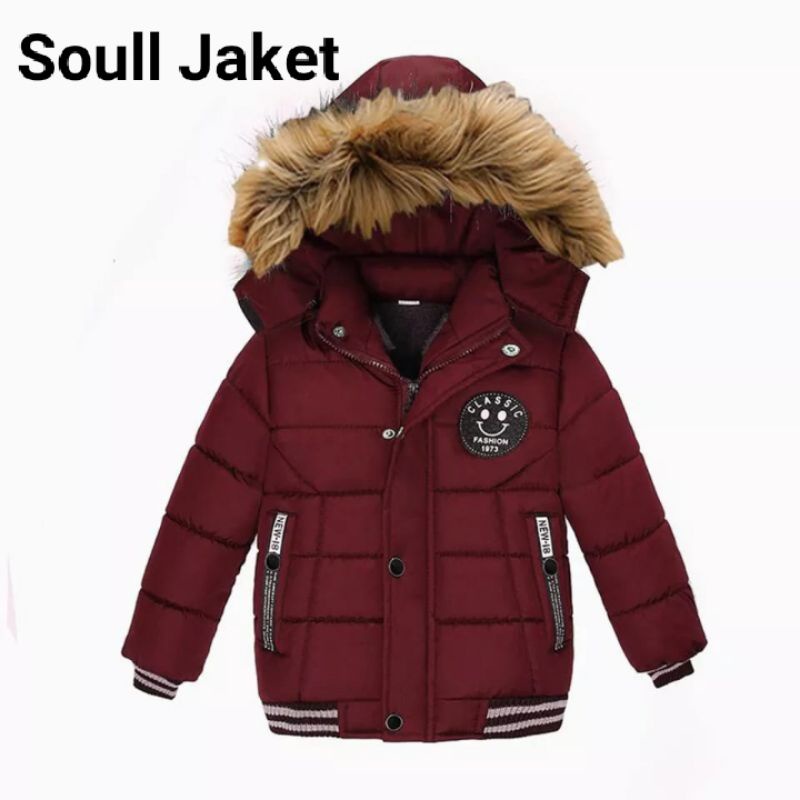 Jaket winter anak [BISA COD] laki laki perempuan/hoodie bulu musim dingin