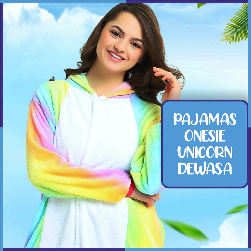 Baju Kostum ONESIE Piyama Unicorn Dewasa