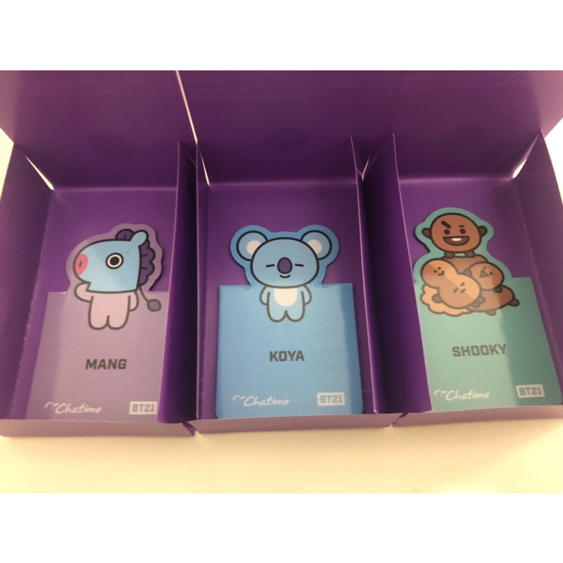 chatime bts cup straw dan magnet