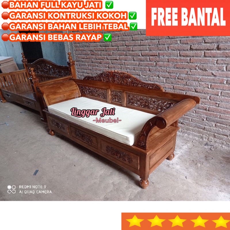 Sofa Madura Jati Bale Kayu