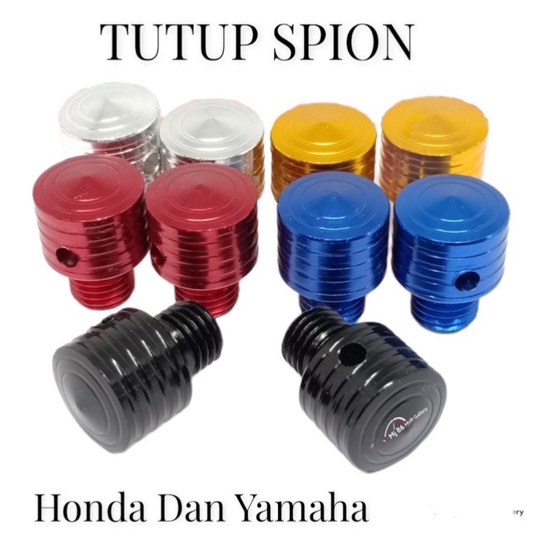 Baut Lubang Spion Tutup Baut Spion Cnc Monel Spion Tutup Baut Honda &amp; Yamaha Beat scoopy vario 110