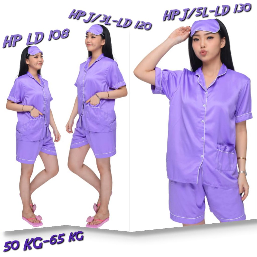 BAJU TIDUR LILAC WANITA BISA COUPLE IBU DAN ANAK PEREMPUAN SETELAN