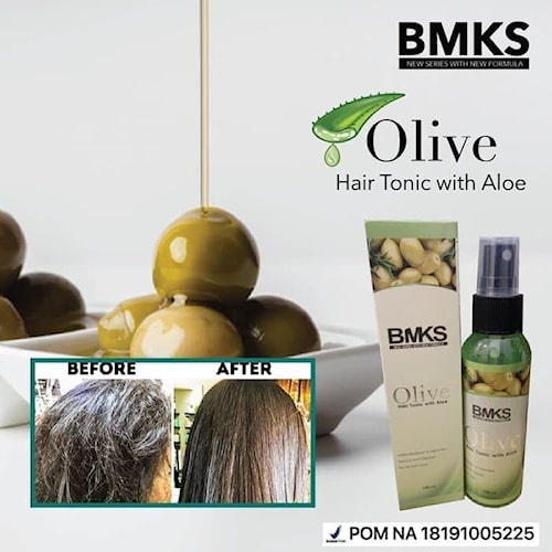 BMKS OLIVE HAIR TONIC KERATIN HAIR TREATMENT KECANTIKAN PERAWATAN RAMBUT RUSAK ORIGINAL BPOM