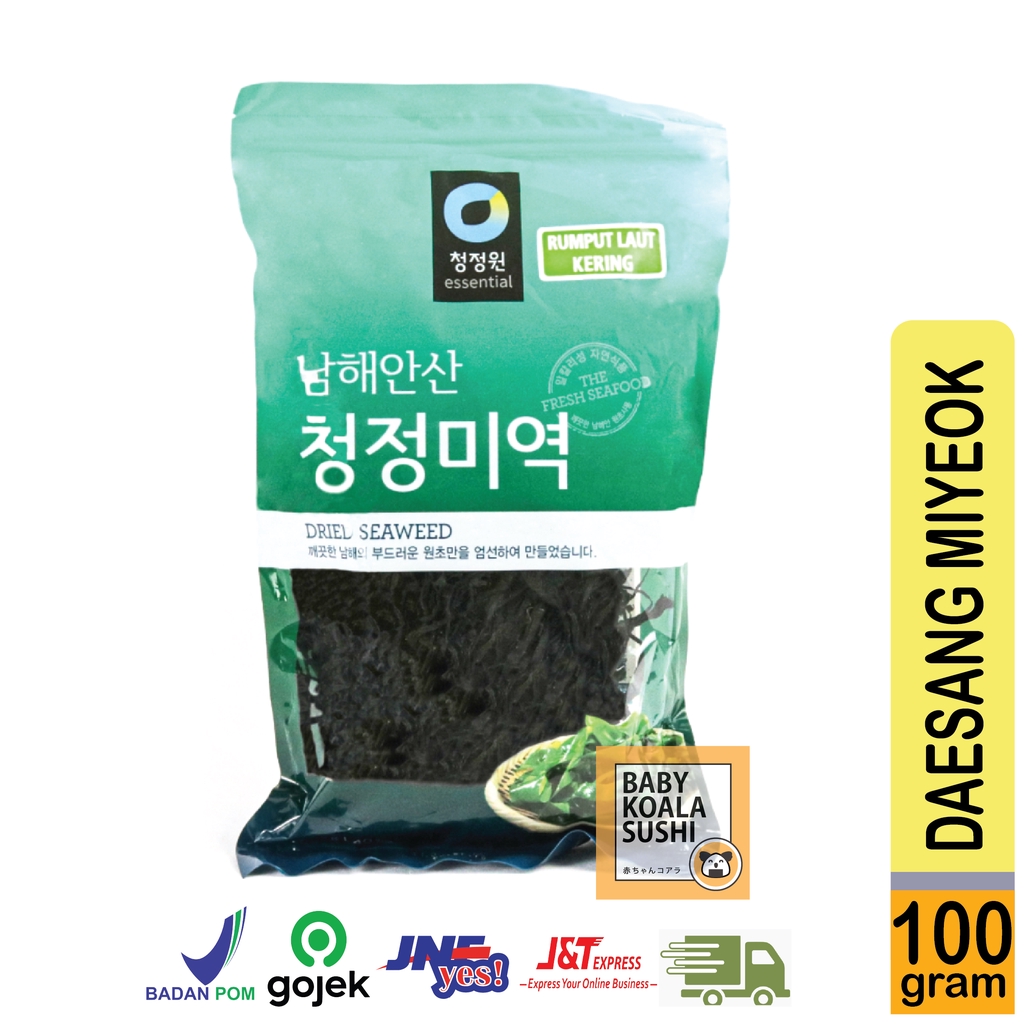 DAESANG Miyeok Dry Wakame Korea 100 g │ Rumput Laut Kering for Soup