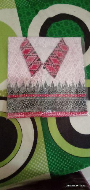 Bswart Batik Hrb026 Kenongo Hem Pendek Padi Pekalongan M L Xl Batik Pria Murah Modern Grosir