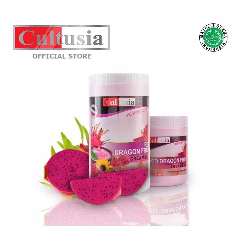 [COD] Cultusia Creambath Red Dragon Fruit 500 ML / Krimbat Buah Naga Original BPOM / Krimbat Rambut 