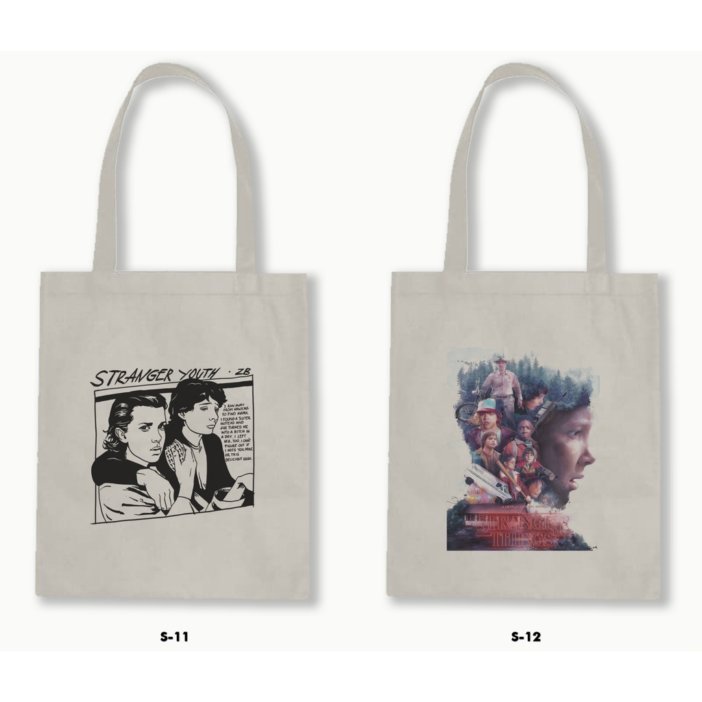 TOTE BAG BLACU - STRANGER THINGS .01