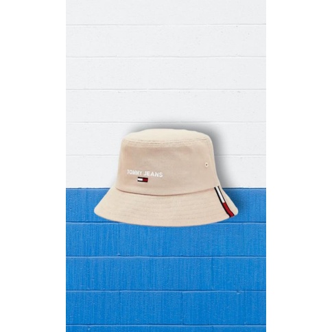 Topi Tommy Jeans Bucket Hat Bordir Logo Original Termurah