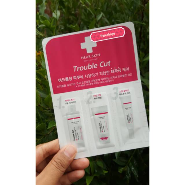 Obat jerawat - Missha Near Skin Trouble Cut Fresh Toner & Calming Cream & Spot Solution