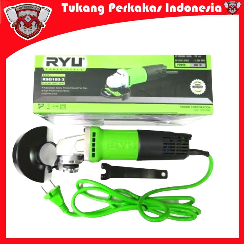 RYU Mesin Gerinda 4 inch Rsg 100-3 gurinda tangan 4 inch