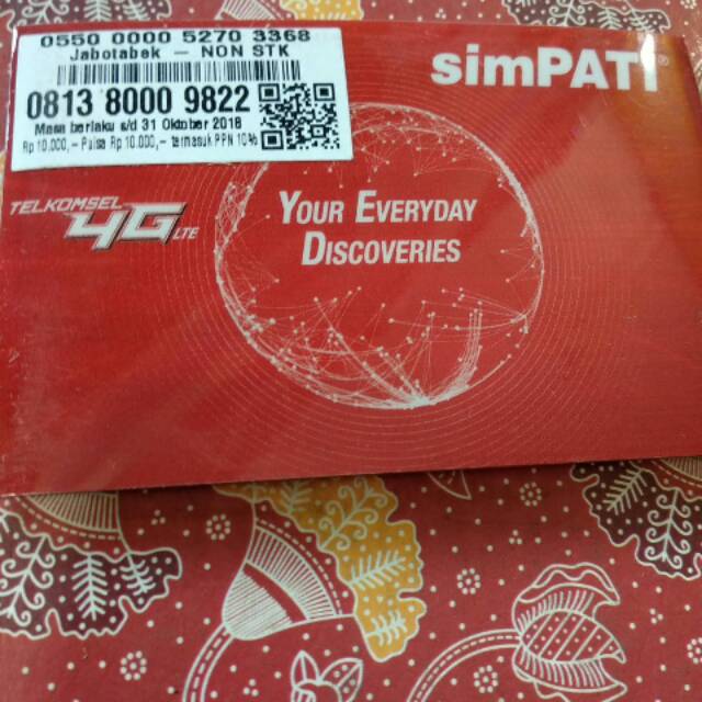 Nomer simpati cantik seri 8000