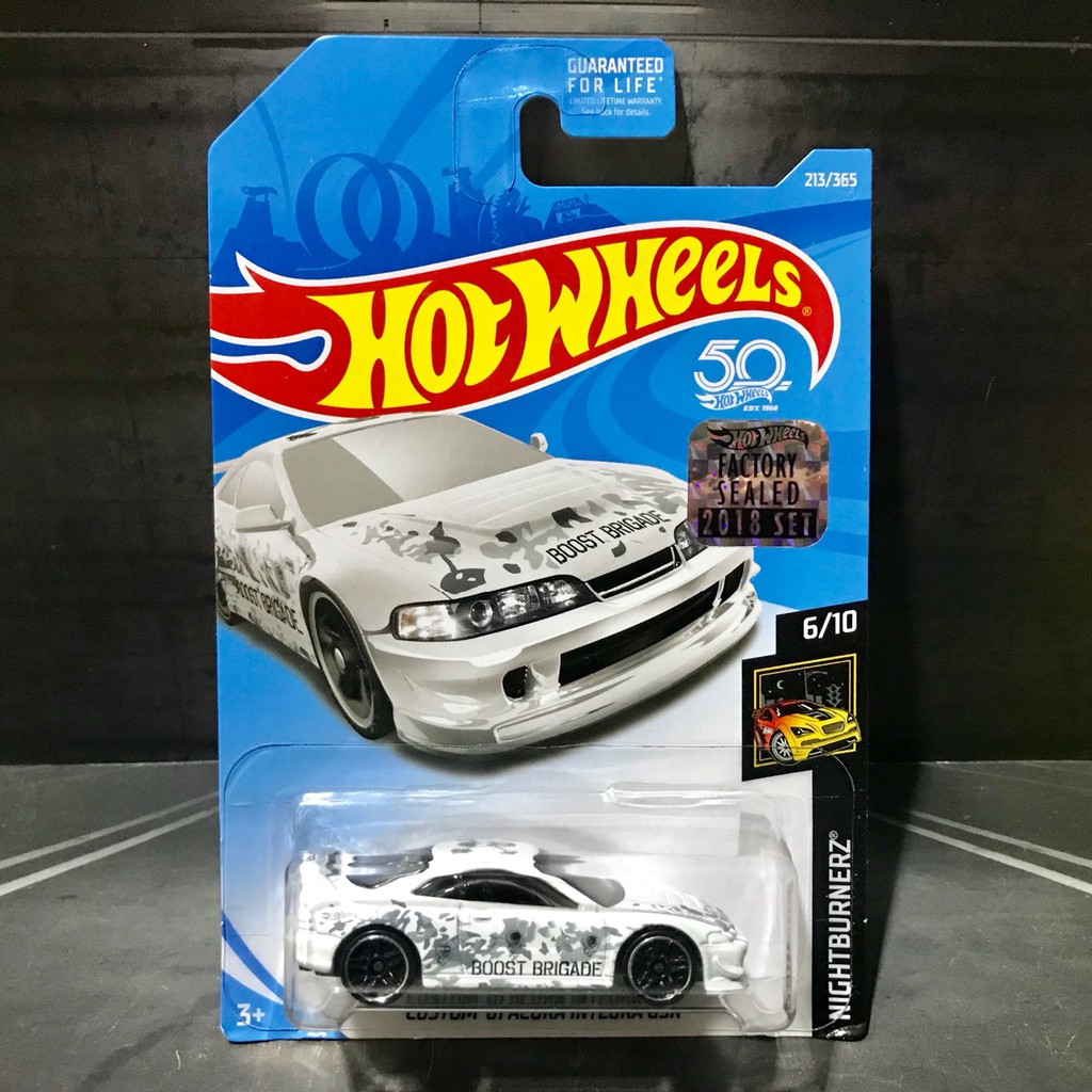 Hot Wheels Custom Acura Integra Gsr Factory Sealed 2018 White Shopee Indonesia