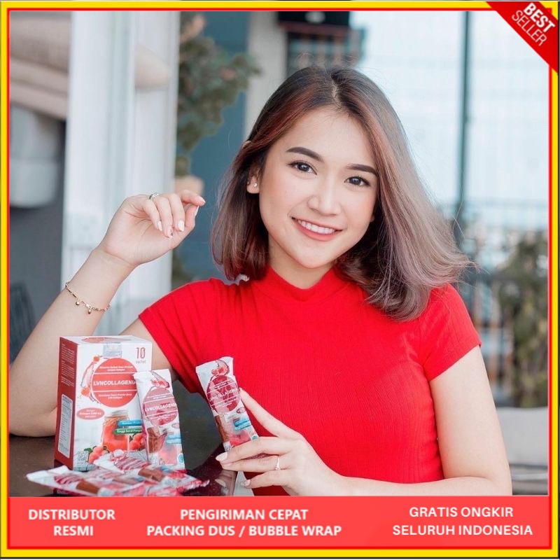 [BPOM] COLLAGEN DRINK RASA STRAWBERRY IVN - kolagen suplemen kecantikan -vitamin kulit suplemen keca