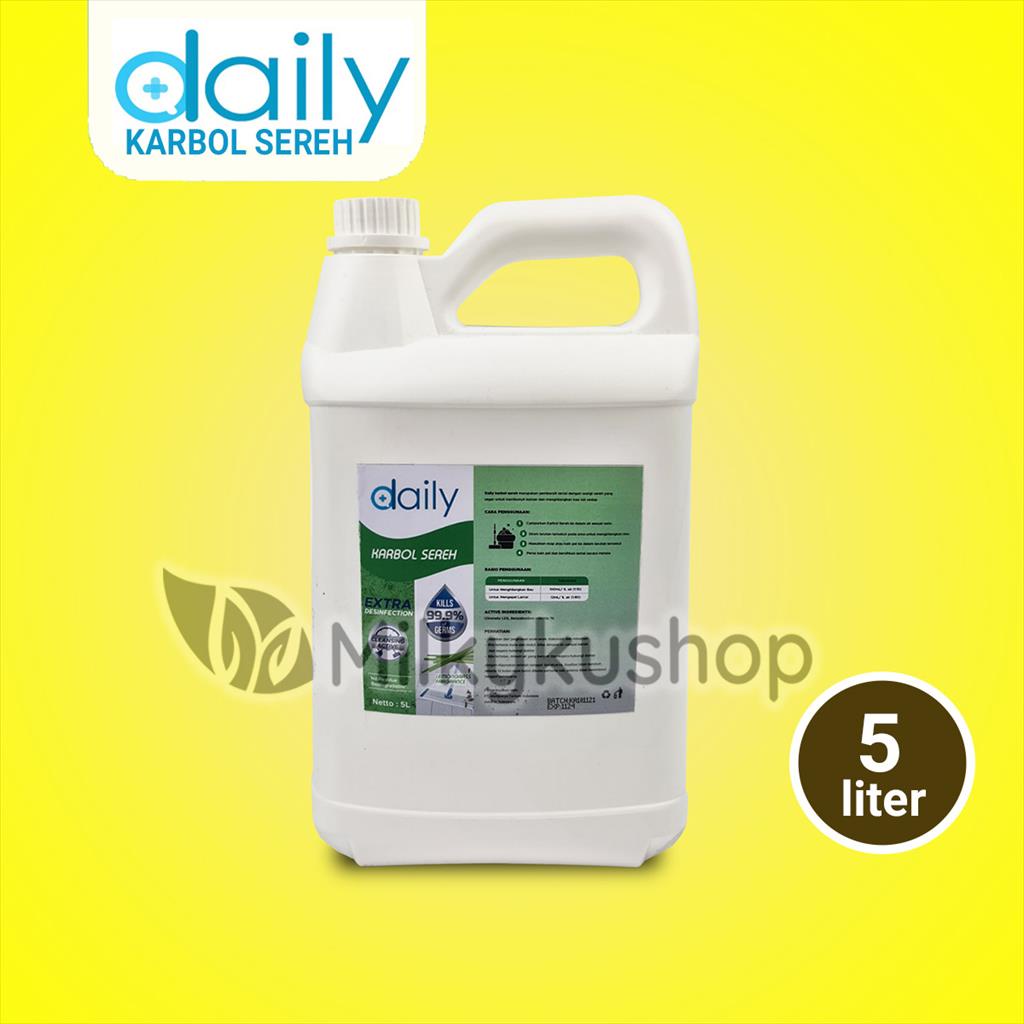 DAILY KARBOL SEREH 5 LITER KONSENTRAT PEMBERSIH LANTAI