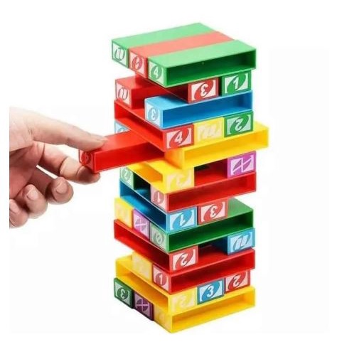 Mainan Anak Balok Susun Stacko Menara Jenga Permainan Seru Keluarga / Permainan Balok Keluarga / Mianan Anak Edukasi Balok Susun